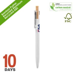 AAARR Stylo bille Alu Recylé Blanc Mat STOCK