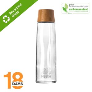 Bouteille en verre de 0,75 L/25 oz (sodalime recyclée)