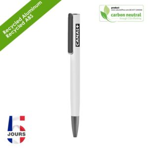 URRGH Stylo bille Alu Recylé Blanc Mat FR