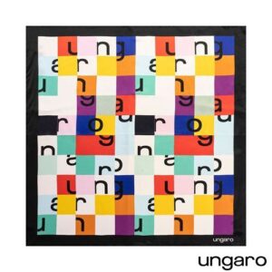 Foulard soie Ada Black/multi