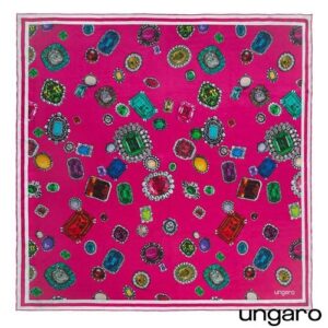 Foulard soie Perla Fushia