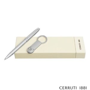 Parure Belgravia Black (stylo bille & porte-clefs)