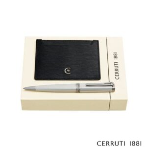 Parure CERRUTI 1881 (stylo bille & porte-cartes)