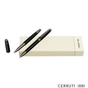 Parure Holborn Black & Gun (stylo bille & stylo roller)