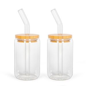 Set de 2 verres avec pailles