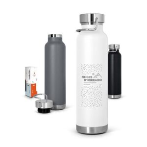 BOUTEILLE GOURDE ISOTHERME DOUBLE-PAROI INOX 65 cl