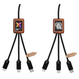 Câble en bambou lumineux 5-en-1 40W