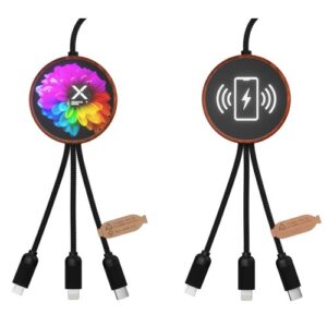 Câble lumineux induction 10W en bambou FSC 100%
