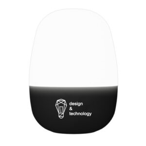 lampe nomade avec logo lumineux