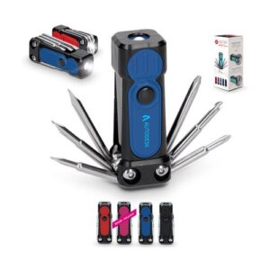 OUTIL MULTIFONCTION - TOURNEVIS 6 TETES + TORCHE