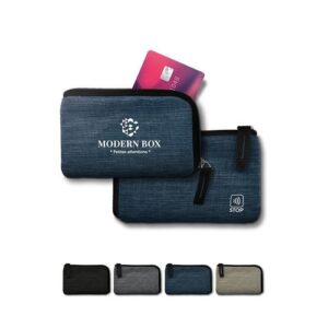 PORTE-MONNAIE PORTE-CARTE DE CREDIT ANTI RFID EN RPET