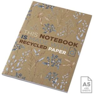 Carnet A5 à couverture souple recyclée en kraft Novella Austen avec 50 feuilles