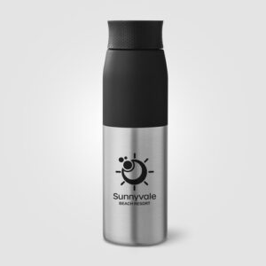 Bouteille Borealis à couvercle à torsion en acier inoxydable recyclé - 650 ml