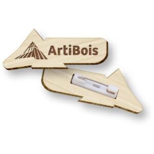 BADGE EN BAMBOU
