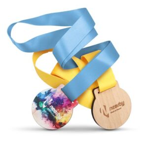 MÉDAILLE BOIS -60MM- MADE IN FRANCE
