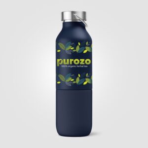 Freya Duo - 2-en-1 Bouteille en acier inoxydable recyclé à double paroi de 590 ml et gobelet de 325 ml