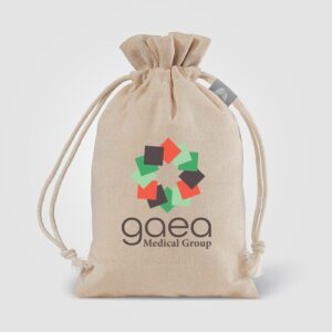 Petit Sac cadeau en coton recyclé de 105 gsm