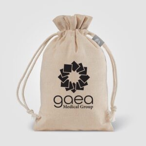 Petit Sac cadeau en coton recyclé de 105 gsm