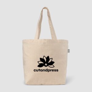 Sac fourre-tout en coton recyclé Budget Shopper 140 gsm
