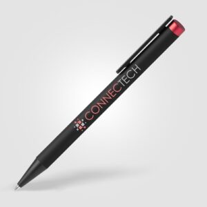 Stylo bille Volos en aluminium recyclé, finition miroir couleur