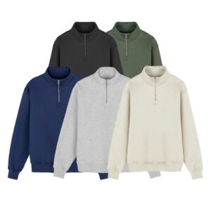Sweat zip. coton bio. 340g