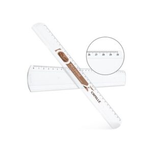 REGLE PLASTIQUE (PMMA) TRANSPARENTE 30 cm EP. 3 mm