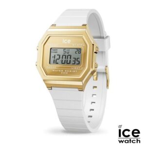 ICE digit retro-Metal gold mirror-Black-Petite