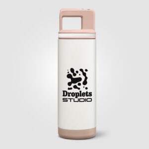 Bouteille Grosche Alpine, acier inoxydable, paille amovible, bouchon flip n’ sip - 590 ml