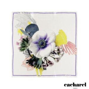 Foulard soie Madeleine White