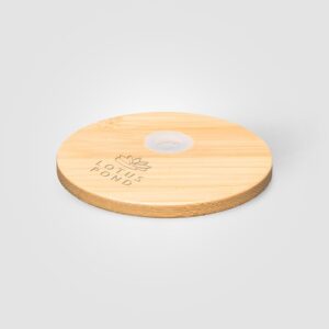 Gobelet Cádiz en verre avec couvercle en bambou - 500 ml