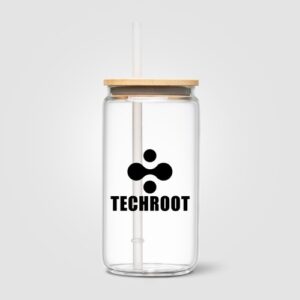 Gobelet Cádiz en verre avec couvercle en bambou - 500 ml
