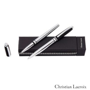 Parure Caprio Soft Black (stylo bille & stylo roller)