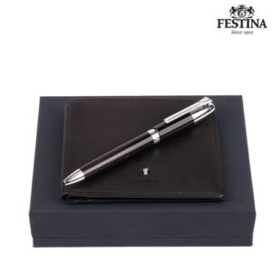 Parure Festina Black (stylo bille & portefeuille)