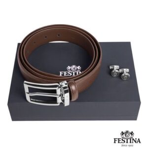 Parure Festina (boutons de manchette & ceinture)