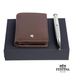 Parure Festina (stylo bille & porte-cartes)