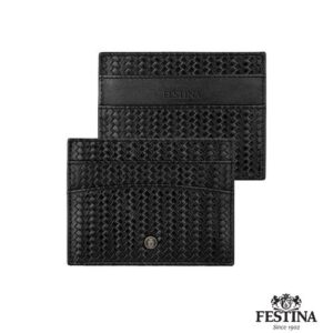 Porte-cartes Interlace Black