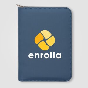 Portefeuille Aurelia à fermeture éclair dorée  - A5