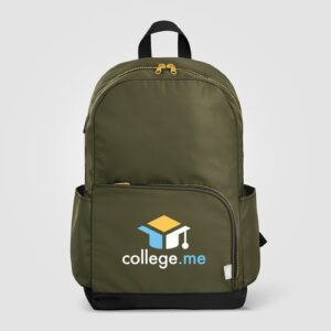 Sac à dos Kora, double poche, fermeture éclair dorée, rPET, 38 cm - 20 L