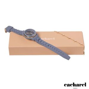 Set Bracelet Faustine Gold + Montre Albane Light Blue
