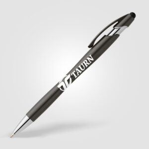 Stylo La Jolla en plastique recyclé avec finition métallique et stylet