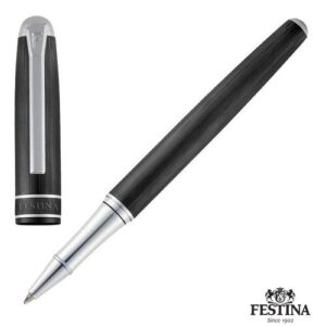 Stylo roller Classicals Brushed Black & Chrome