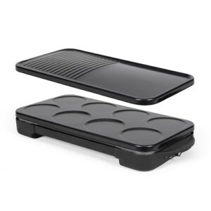 Appareil 2 en 1 crêpière et plancha grill