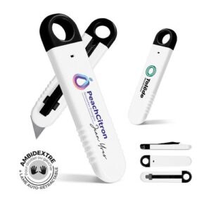 CUTTER PLASTIQUE A LAME AUTO-RETRACTABLE