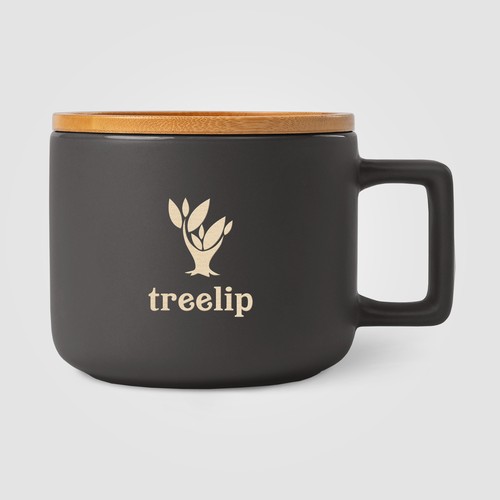 Mug Café Virtuoso en céramique avec couvercle en bambou – 355 mL – Ceram-X