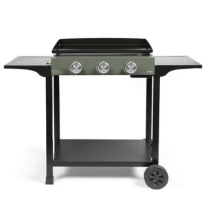 Plancha gaz 3 brûleurs sur chariot