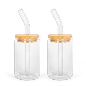 Set de 2 verres avec pailles