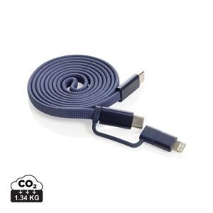 Câble magnétique 60W 2 en 1 Arc en PET RCS