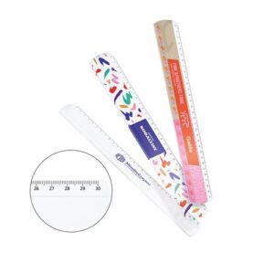 REGLE PLASTIQUE (PMMA) TRANSPARENTE 30 cm EP. 3 mm