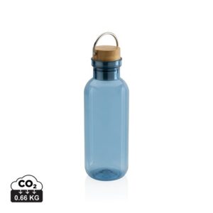 Bouteille 680ml en rPET RCS, couvercle en bambou