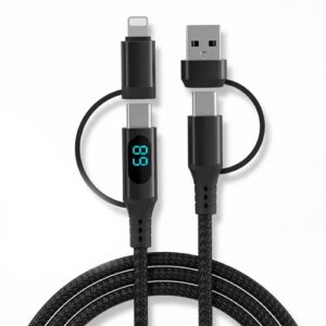 Câble USB 4 en 1 led - BLAUPUNKT